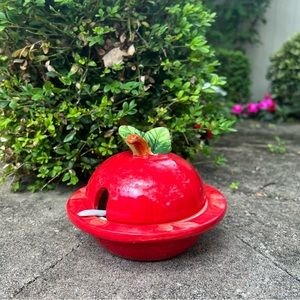 New Ceramic Jam or Honey Bowl with Spoon